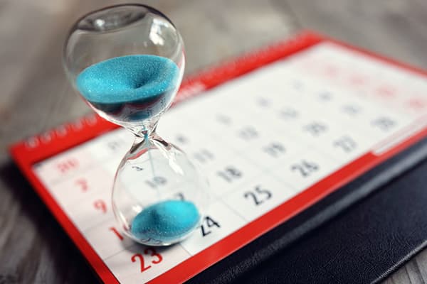Timeglas og kalender